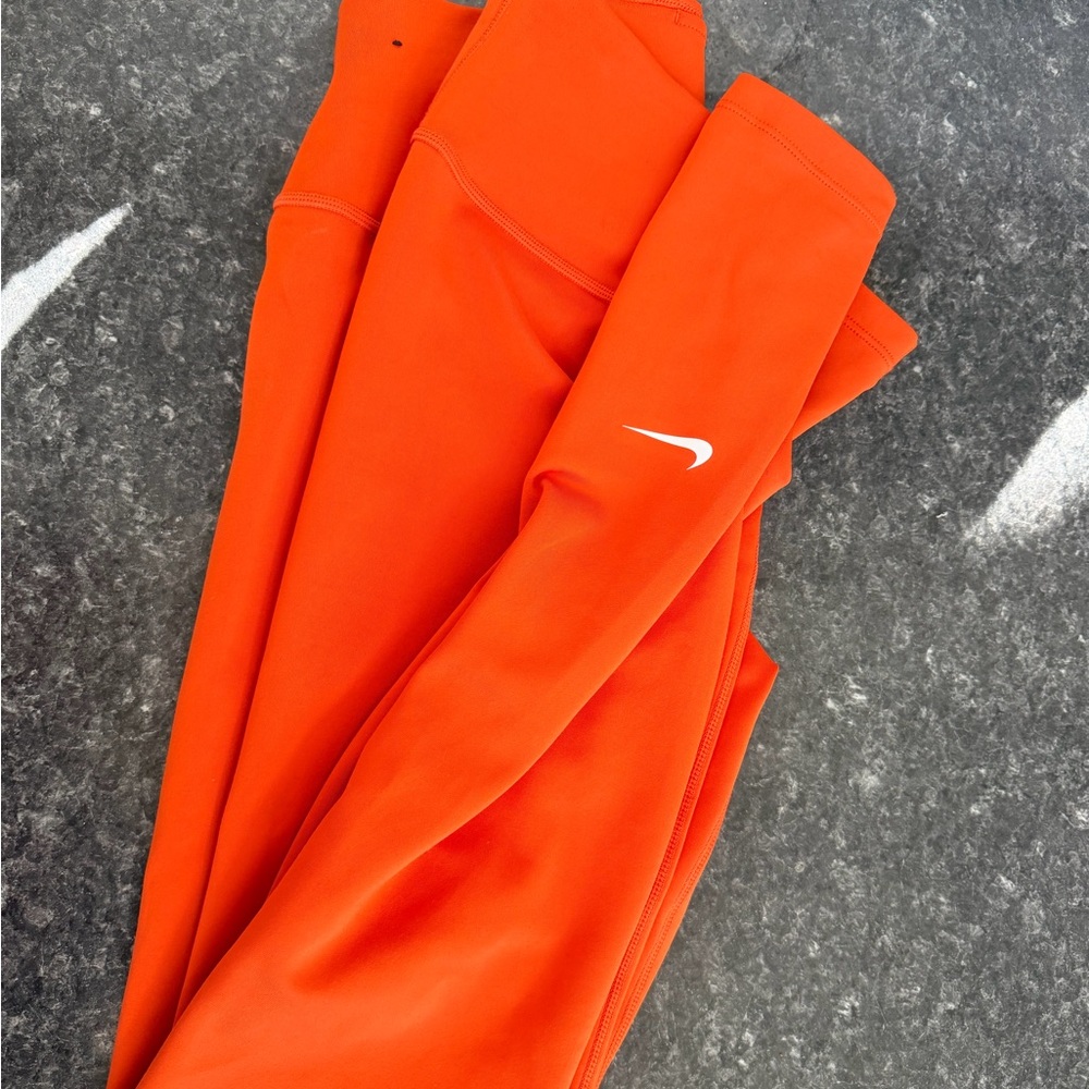Nike Dri-FIT Bright Orange leggings NWOT